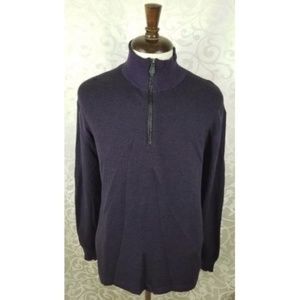 Robert Graham Men's Wool 1/4 Zip Pullover 2XL